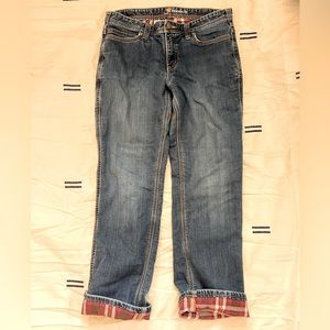 Carhartt flannel lined relax fit jeans sz 10